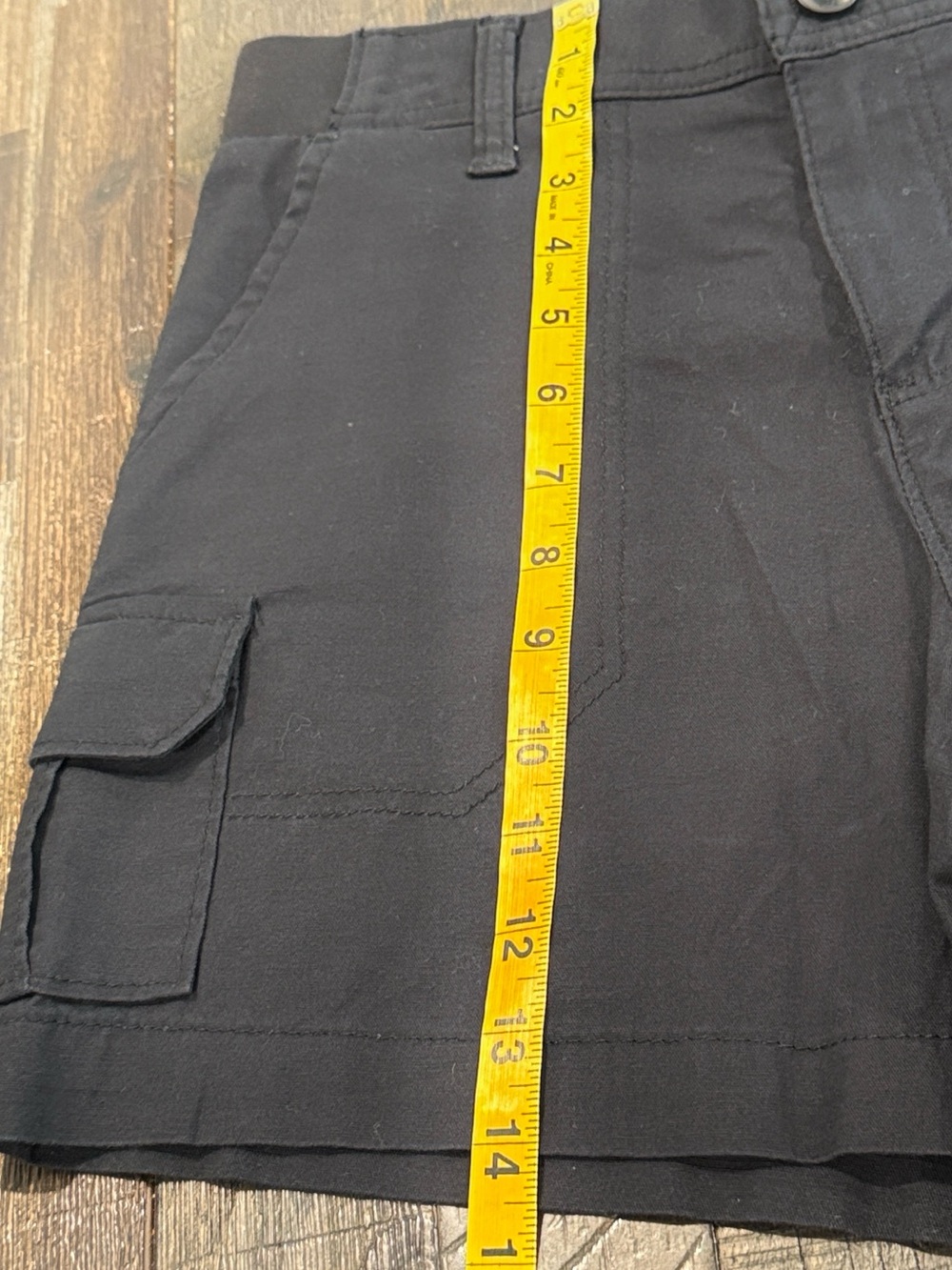 Lee Black Cargo Shorts Cotton Blend Pockets Belt Loops Casual Summer 4 - Picture 6 of 9